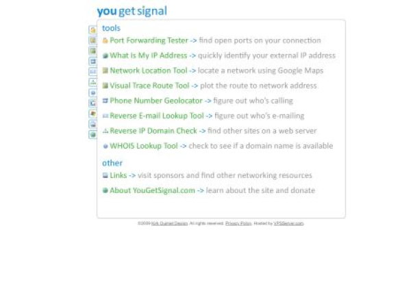 yougetsignal.com